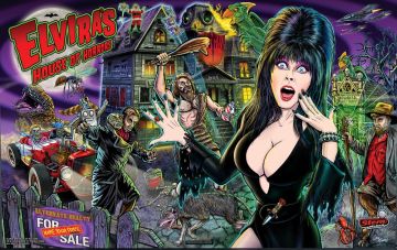 Stern Premium Elvira's House of Horrors Translite